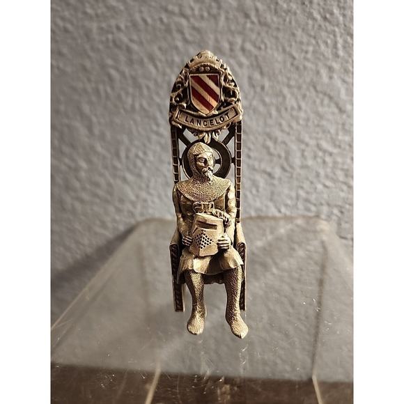 Pewter Tudor Mint Myth and Magic‎ Lancelot Knights of the Round Table Figure - Picture 1 of 3